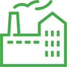 A solid, bright green rectangle fills the entire image, evoking the freshness and cleanliness often associated with a top-tier janitorial service.